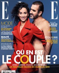 Eric Cantona : nu pour ELLE au côté de sa femme