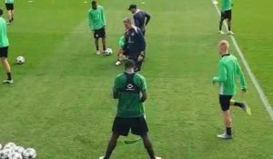 Ligue des champions : entraînement de l'Union sur le terrain d'Anderlecht