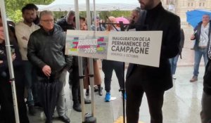 Candidat aux municipales à Roubaix, David Guiraud (LFI) a ouvert son local de campagne