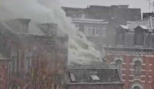 Feu rue de l'Alma à Roubaix