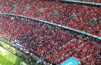 EURO 2021 - Hongrie - France ambiance dans le stade avant match