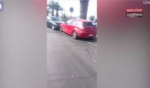 Pour se venger de son mari qui l'a trompée, elle détruit sa voiture ! (Vidéo)