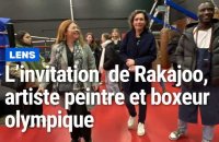 Rencontre au club de boxe d’Aubervilliers entre l’artiste Rakajoo et des élèves du lycée Condorcet de Lens