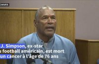 Mort d'O.J. Simpson, ex-star du foot américain acquitté lors du "procès du siècle"