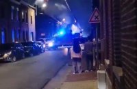 Dour: gros incendie en cours à la rue Camille Moury