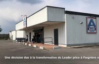 Fermeture du magasin Aldi à Beautor
