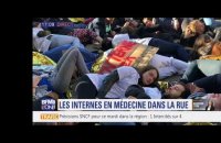 Les internes en médecine étaient eux aussi dans la rue ce mardi