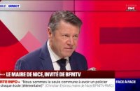 Sécurité à Nice pour les JO: "Je n'ai aucune inquiétude même si nous devons être extrêmement vigilants" assure Christian Estrosi, maire de Nice