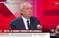 François Bayrou sur les menaces de grève pendant les JO: "C'est ressenti comme : c'est toujours les mêmes qui en profitent et c'est toujours les mêmes qui font les efforts"