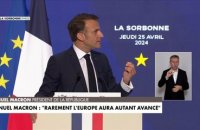 Emmanuel Macron : «L’Europe est le seul espace politique au monde qui a planifié sa transition»