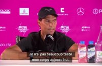 Madrid - Nadal : "Je n'ai pas beaucoup testé mon corps sur ce match"