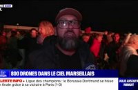 "C'était grandiose": Des Marseillais réagissent au spectacle de drones pour fêter l'arrivée de la flamme olympique dans la cité phocéenne