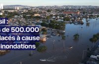 Brésil: plus de 500.000 déplacés à cause des inondations record dans le sud du pays