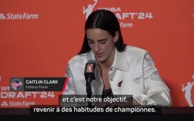 Indiana Fever - Caitlin Clark, premier choix de la draft : "Retrouver des habitudes de championnes"