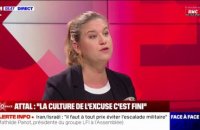 "Entrisme islamiste" à l'école: pour Mathilde Panot, Gabriel Attal "promeut les mêmes solutions politiques que le RN"