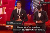 Laureus World Sports Awards - Brady remet le trophée de sportif de l’année à Djokovic