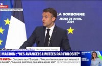 Emmanuel Macron: "Malgré cette conjonction inédite de crises, rarement l'Europe aura autant avancé"