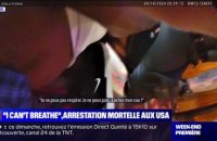 "I can't breathe": arrestation mortelle aux États-Unis, les images filmées par la caméra piétonne d'un policier