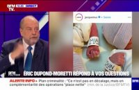 Tweet de Marion Maréchal sur Jacquemus: "J'y vois beaucoup d'homophobie dans cette histoire", déclare Éric Dupond-Moretti, ministre de la Justice