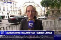 Véronique Le Floc'h (présidente de la Coordination Rurale de France) sur la rencontre entre Emmanuel Macron et les principaux syndicats agricoles: "On attend beaucoup, et on espère de sa part un message positif"