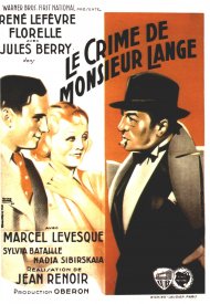 Affiche de Le Crime De Monsieur Lange