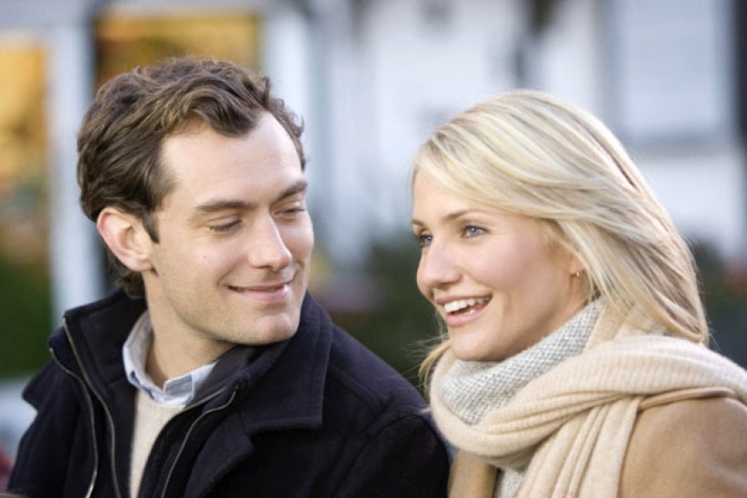 Jude Law et Cameron Diaz dans The Holiday Jude Law et Cameron Diaz dans The Holiday
