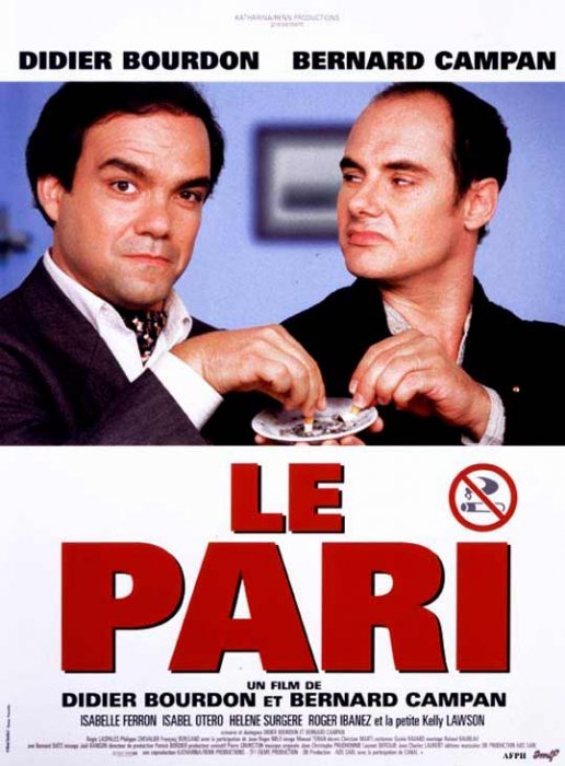 Didier et Bernard, accros à la cigarette, dans "Le Pari" (1997) Didier et Bernard, accros à la cigarette, dans "Le Pari" (1997)