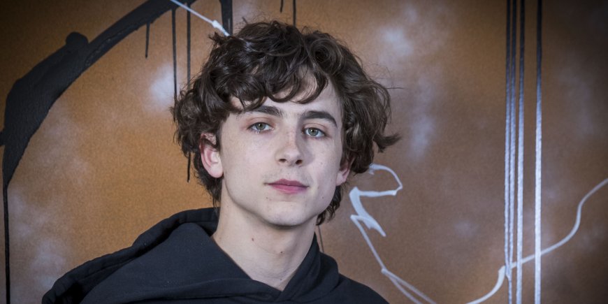 Timothée Chalamet en backstage lors du défilé de mode Hommes Automne-Hiver 2019/2020 Louis Vuitton à Paris, le 17 janvier 2019.