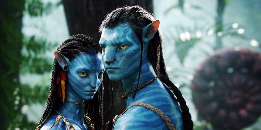 Zoe Saldana et Sam Worthington en Na'vis dans