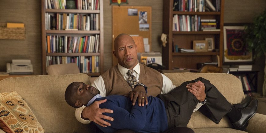 Kevin Hart et Dwayne Johnson dans Agents presque secrets.