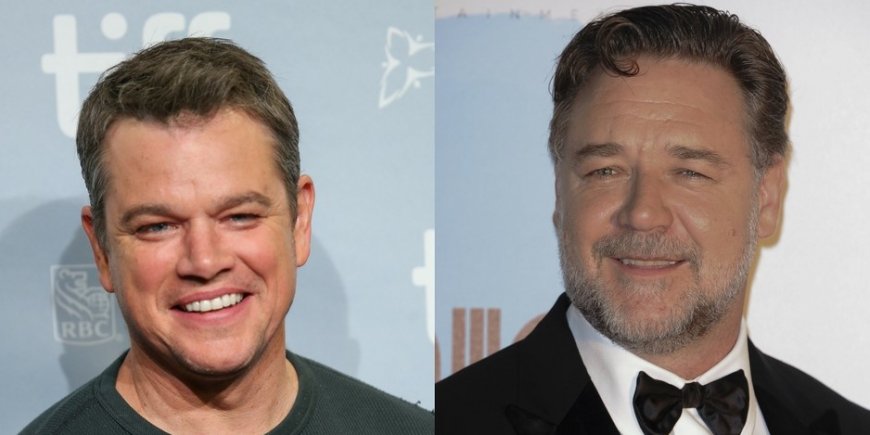 Matt Damon au Festival international du film de Toronto, le 10 septembre 2017. / Russell Crowe à l'avant-première de