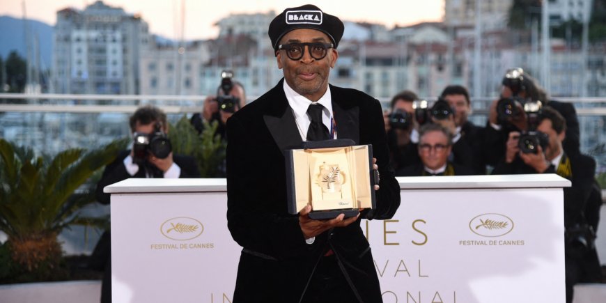 Spike Lee lors de la cérémonie de clôture du 71ème Festival International du Film de Cannes, le 19 mai 2017.
