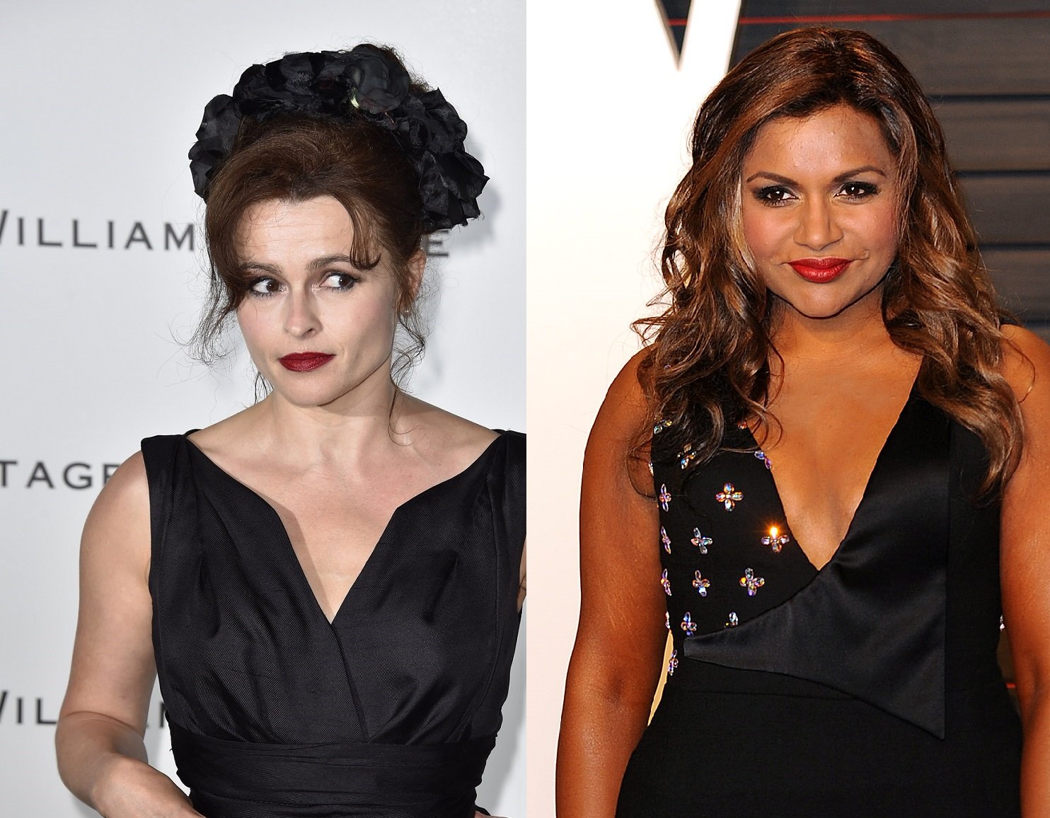 Helena Bonham Carter se rendant à la fête de l'été de WilliamVintage et Mindy Kaling lors de la soirée Vanity Fair des Oscars 2016