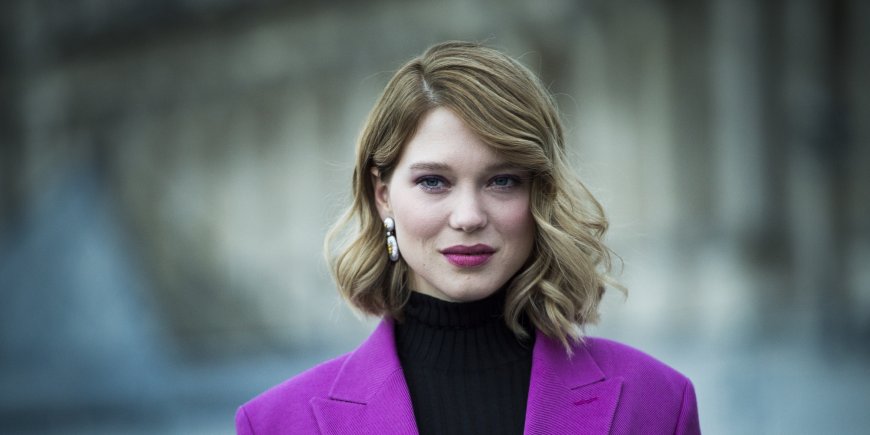 Léa Seydoux à la Fashion Week de Paris, le 6 mars 2018.