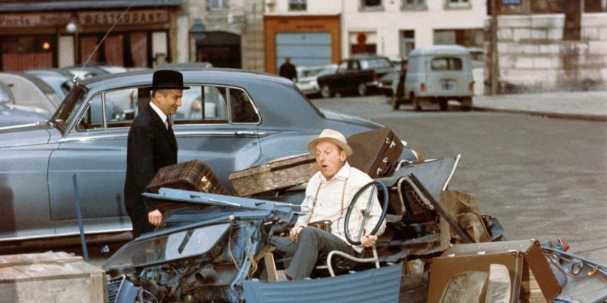 Louis De Funès et Bourvil dans le film