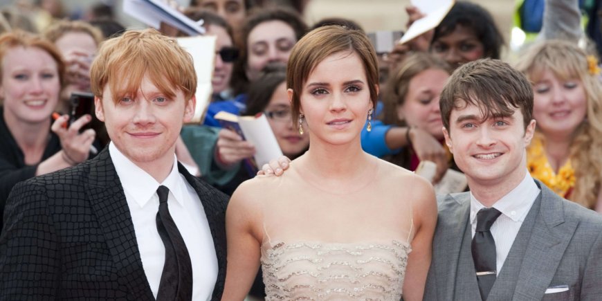 Rupert Grint, Emma Watson et Daniel Radcliffe à la première mondiale de