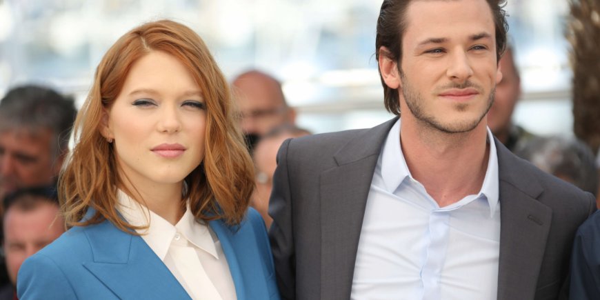 Léa Seydoux et Gaspard Ulliel lors du photocall pour le film