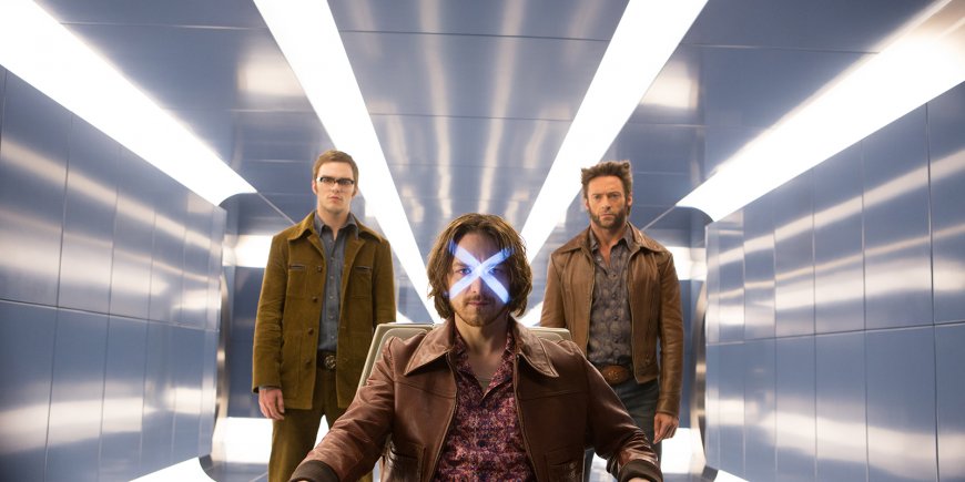 Hugh Jackman, James McAvoy et Nicholas Hoult dans
