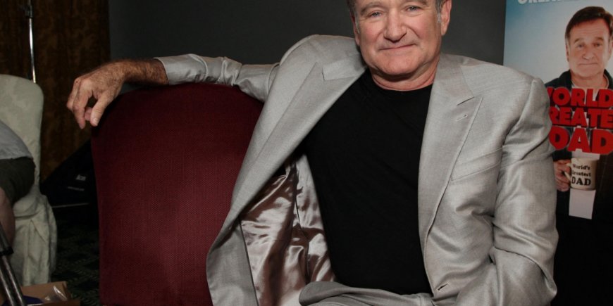 L'acteur Robin Williams durant le photoshoot du film
