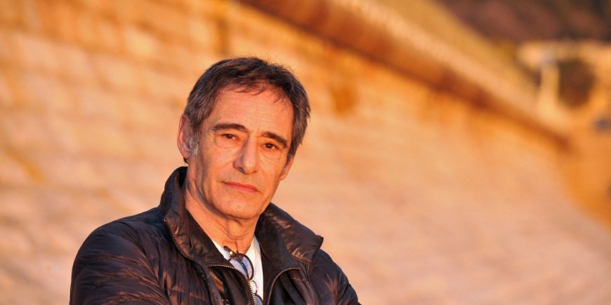 Gérard Lanvin pose à Nice pour la promotion de son film