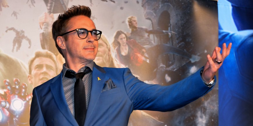 Robert Downey Jr. lors de la conférence de presse du film