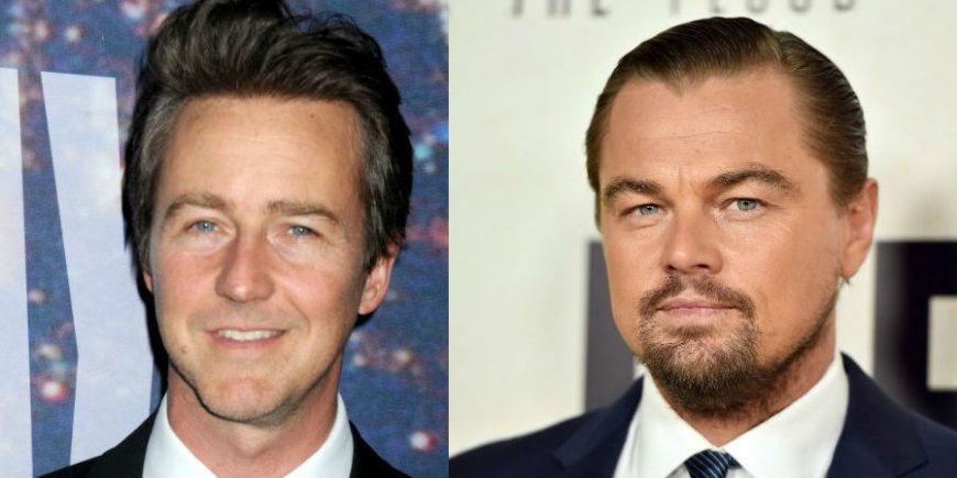 Edward Norton assiste au 40ème anniversaire du Saturday Night Live à New York, le 15 février 2015 et Leonardo DiCaprio à la projection de