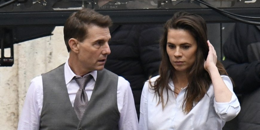 Tom Cruise et Hayley Atwell sur le tournage du film