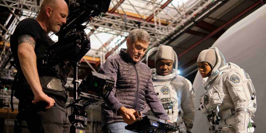 George Clooney sur le tournage de
