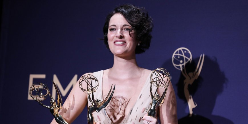 Phoebe Waller-Bridge au photocall des lauréats de la cérémonie des Emmy Awards, à Los Angeles, le 22 septembre 2019.