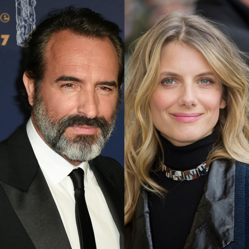 Jean Dujardin aux César à Paris, le 24 février 2017 / Mélanie Laurent au défilé Chanel Haute Couture Printemps-Eté à Paris, le 26 janvier 2016.