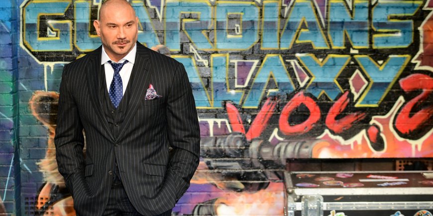 Dave Bautista à la première des Gardiens de la Galaxie 2 à Londres, le 24 avril 2017.