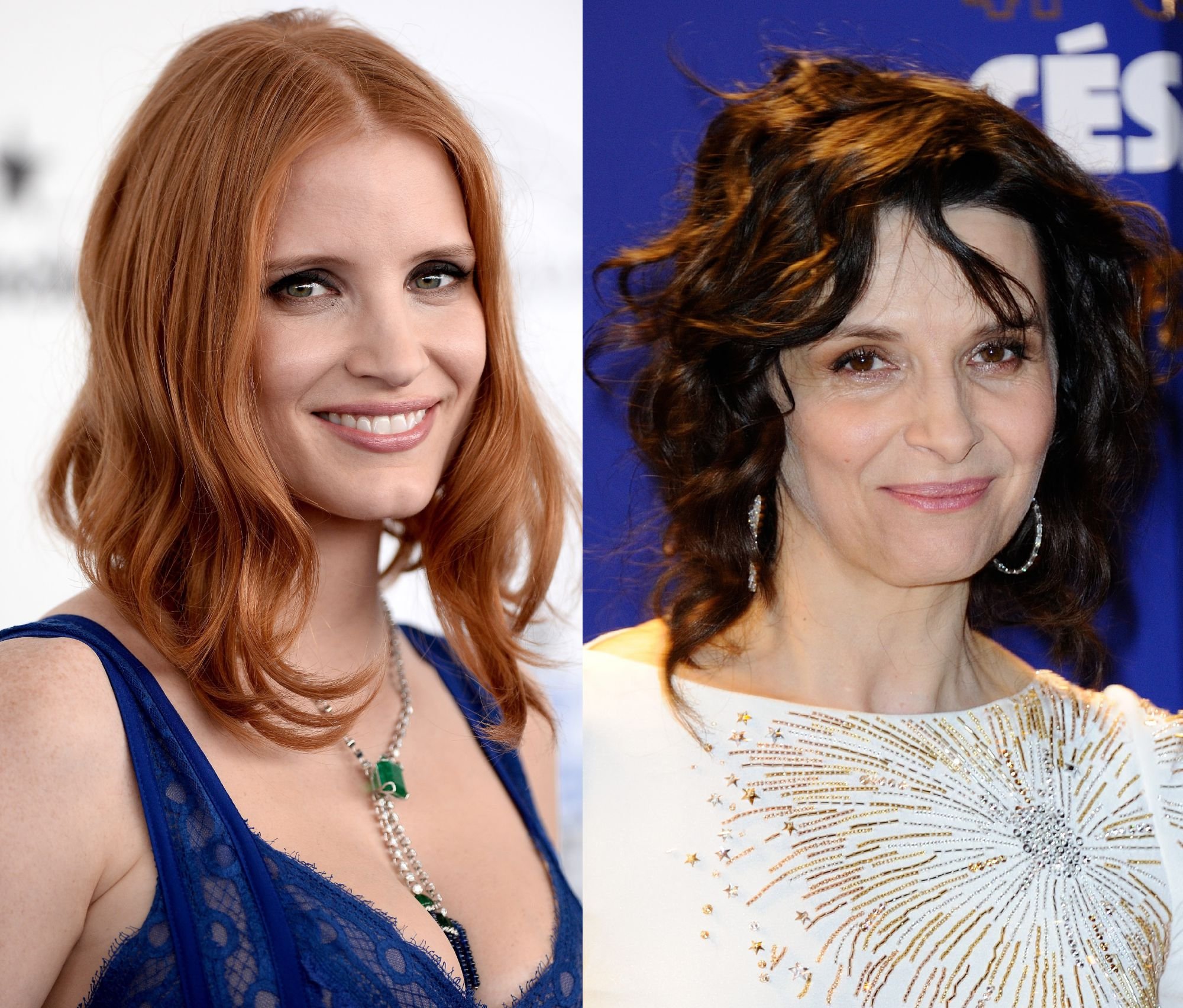 Jessica Chastain et Juliette Binoche