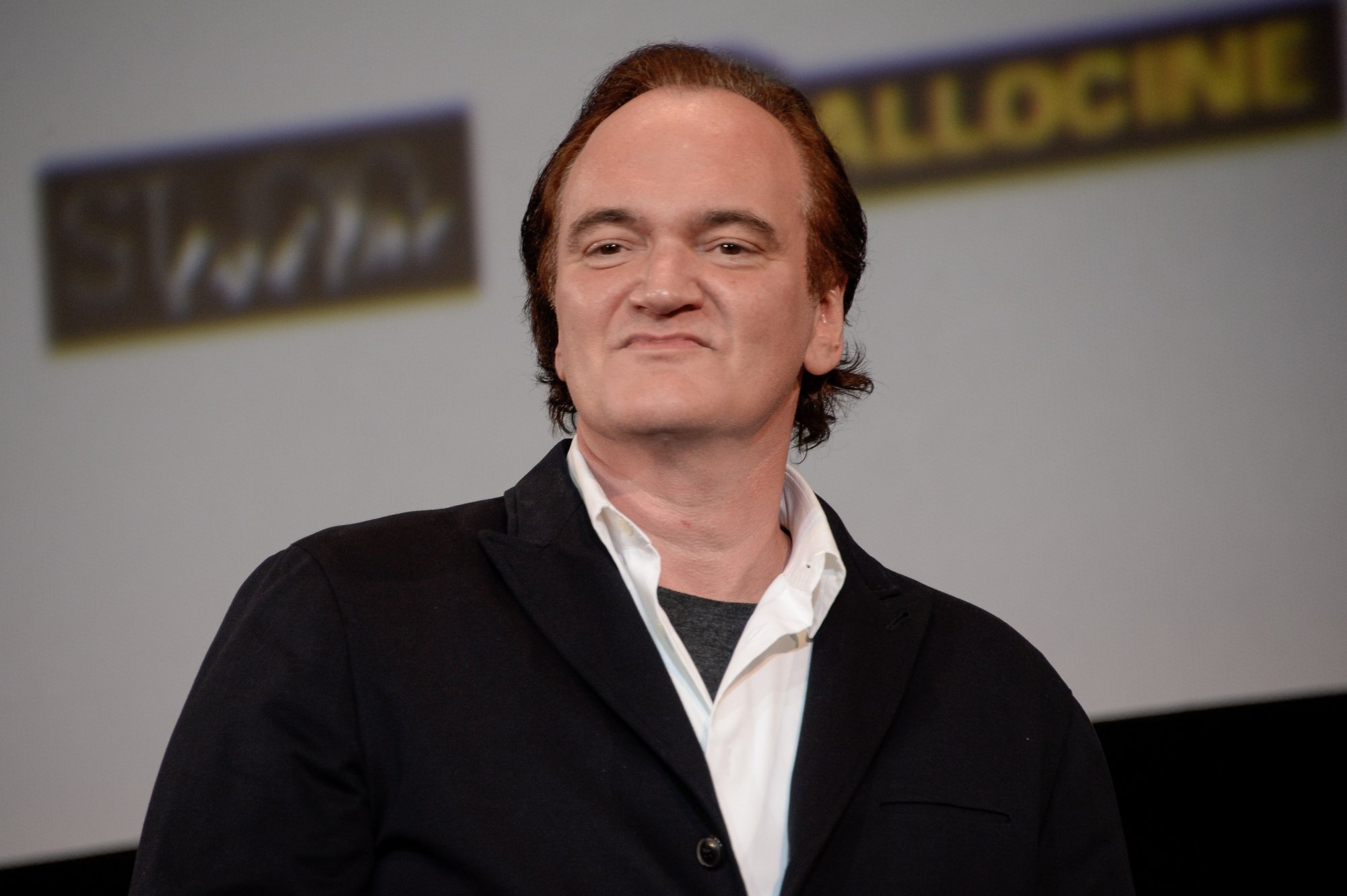 Quentin Tarantino lors de la cérémonie d'ouverture du Festival Lumière à Lyon, le 8 octobre 2016.