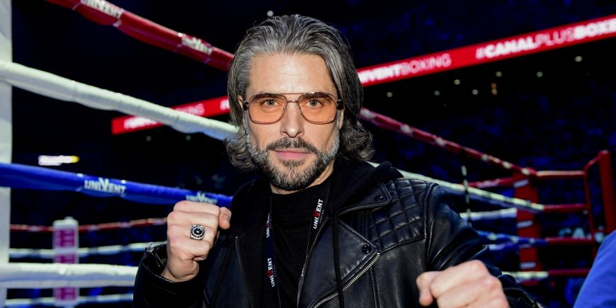 Anthony Dupray au gala de boxe Univent à l'AccorHotels Arena de Paris pour le championnat du monde WBA, le 15 novembre 2019.